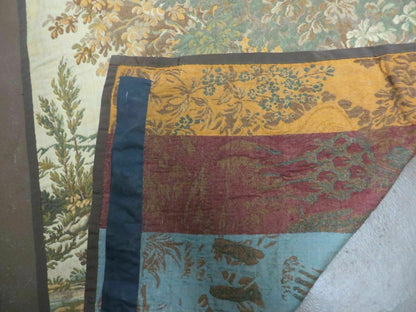Belgian Hand Loomed Vintage Tapestry Victorian Design 41 By 56 Inches