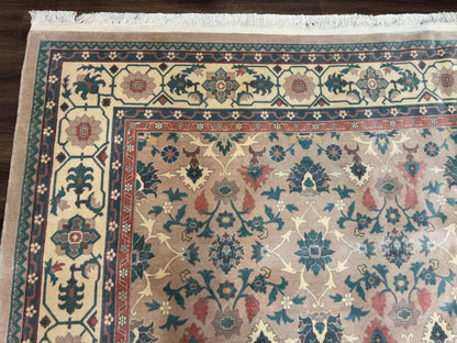 Palace Size Kerman Wool Rug 10x18 Hand Knotted Oversized Taupe Allover Pattern