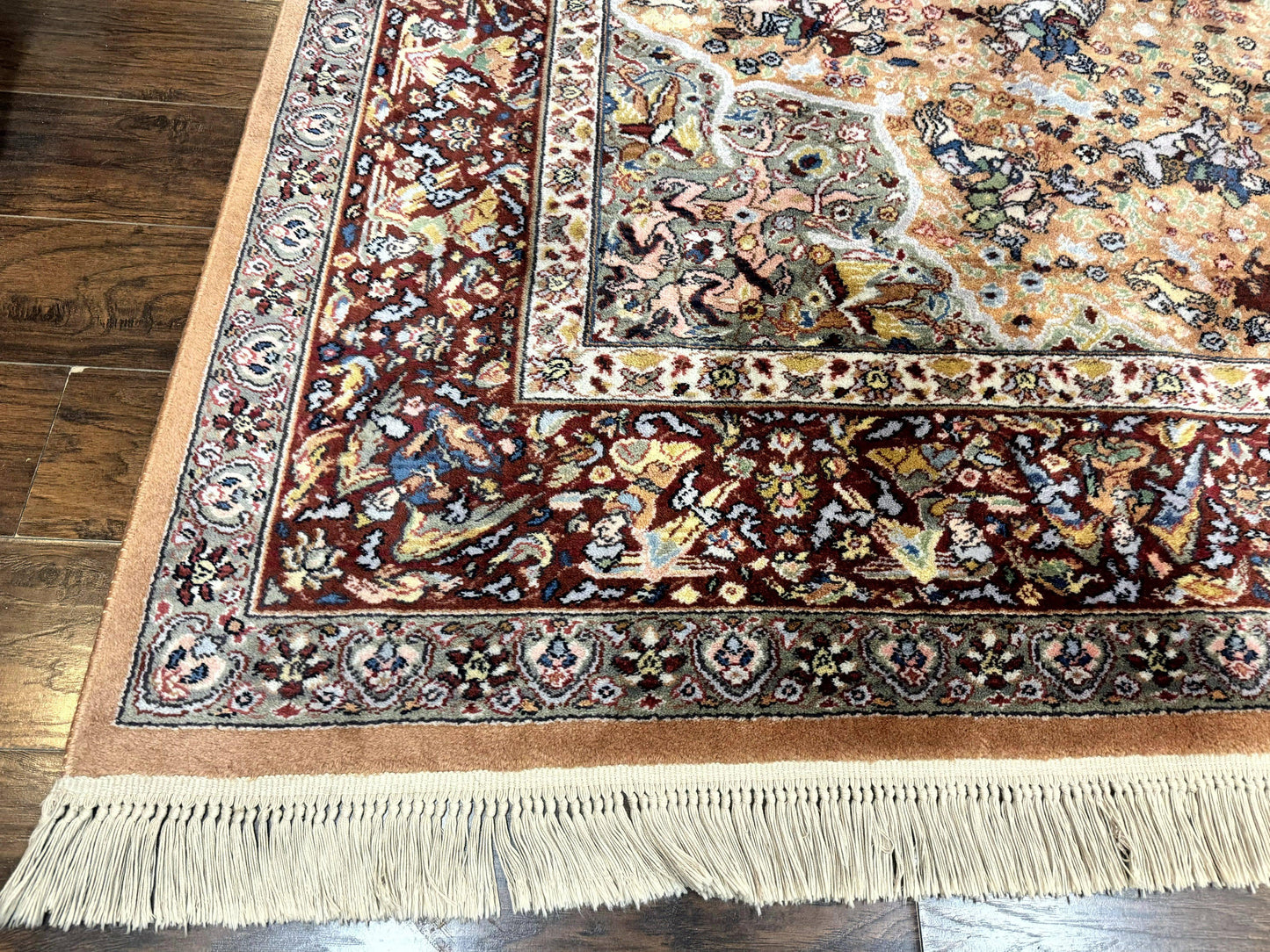 Karastan Rug 10x14 Persian Hunting Wool Pile Vintage Power Loomed In USA