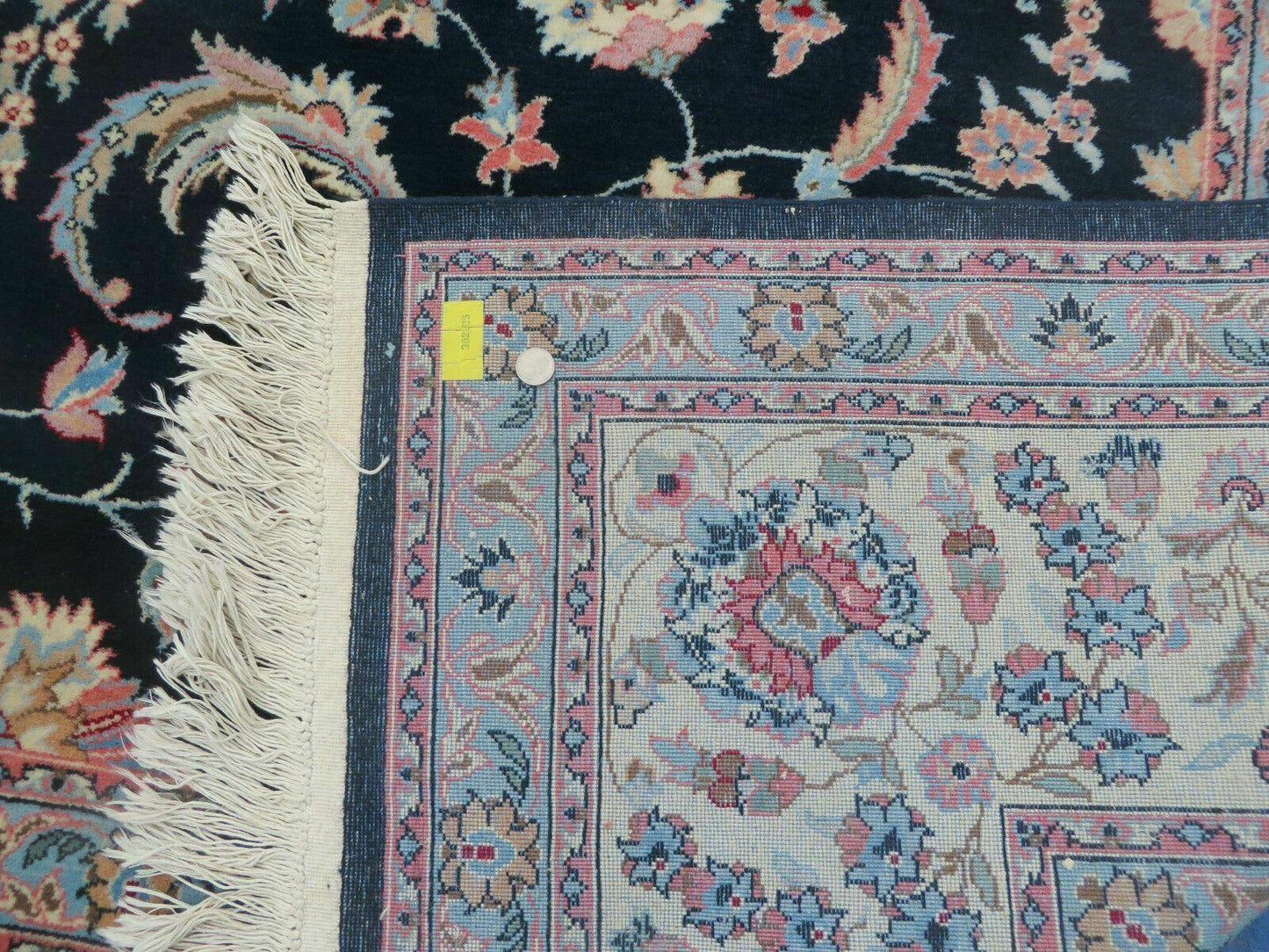 Vintage Indian Wool Hand Knotted Rug 10x14 Natural Organic Dyes