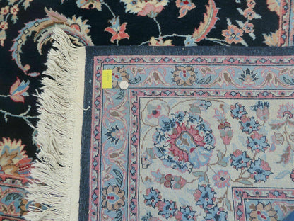 Vintage Indian Wool Hand Knotted Rug 10x14 Natural Organic Dyes