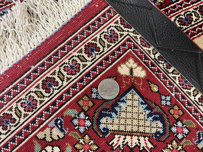 Persian Kashan Pictorial Rug 3x5 Jesus On Cross Handwoven Wool