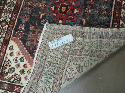 Antique Turkish Wool Runner Rug Handwoven Allover Pattern 3 Ft 6 In By 10 Ft 3 In