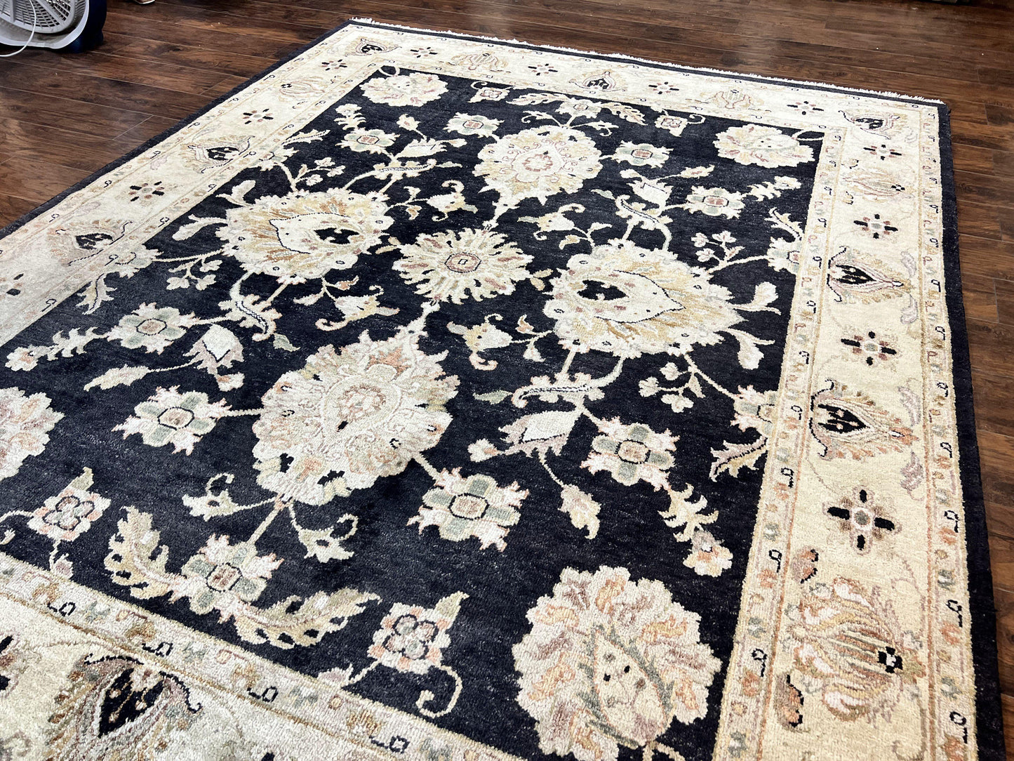 Indo Mahal Rug 8x10 Handmade Wool Floral Vintage Carpet For Living Room