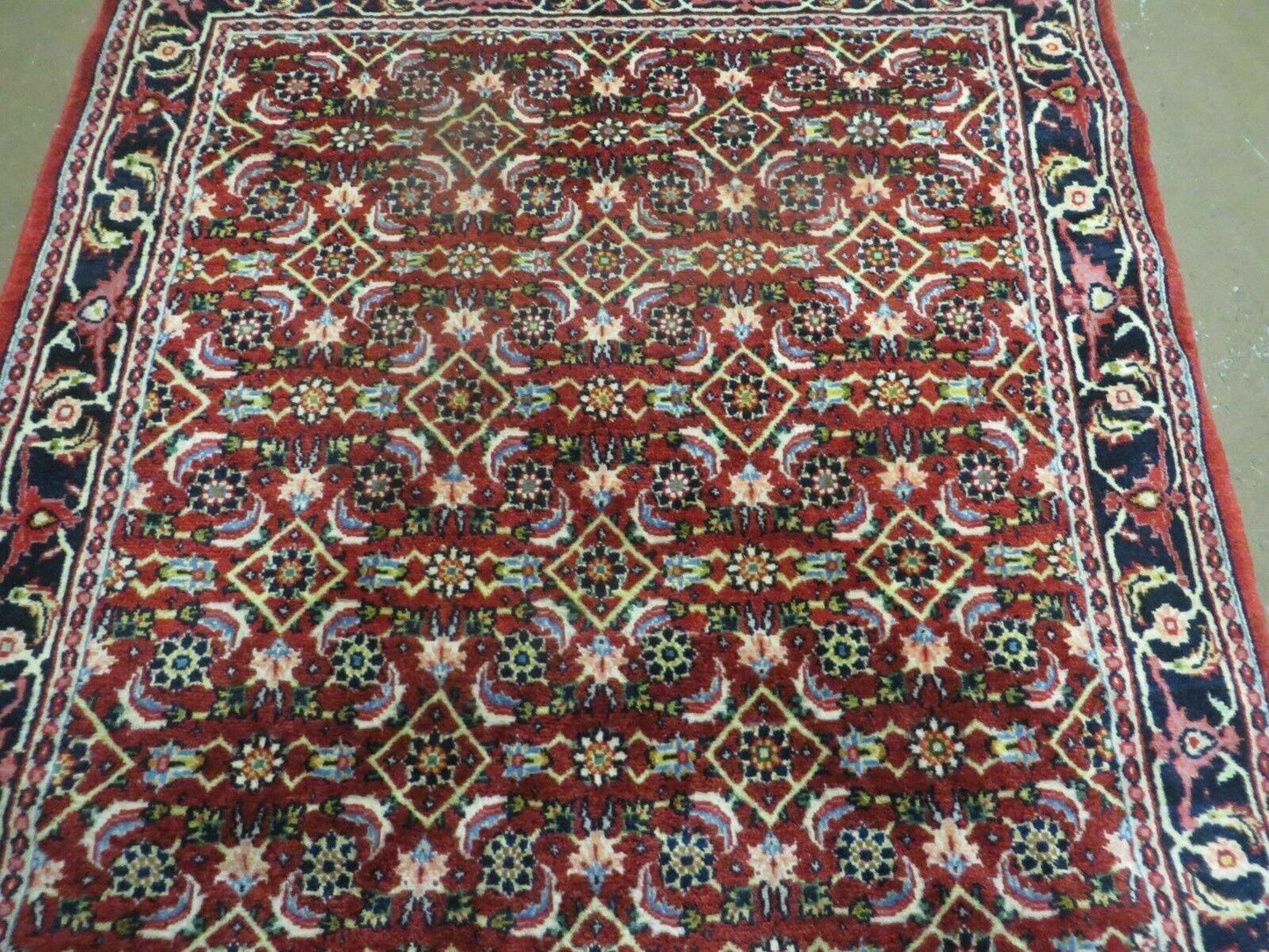 Handmade Knotted Indian Amritsar Floral Wool Rug 3 By 5 Feet Oriental Carpet