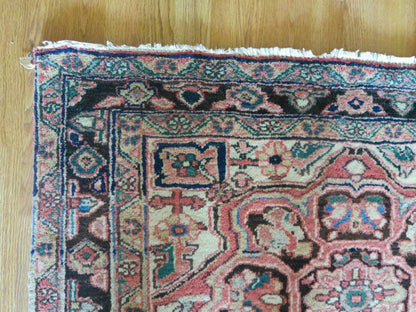 Antique Handmade Turkish Wool Runner Rug 3 Ft 9 In By 10 Ft 6 In