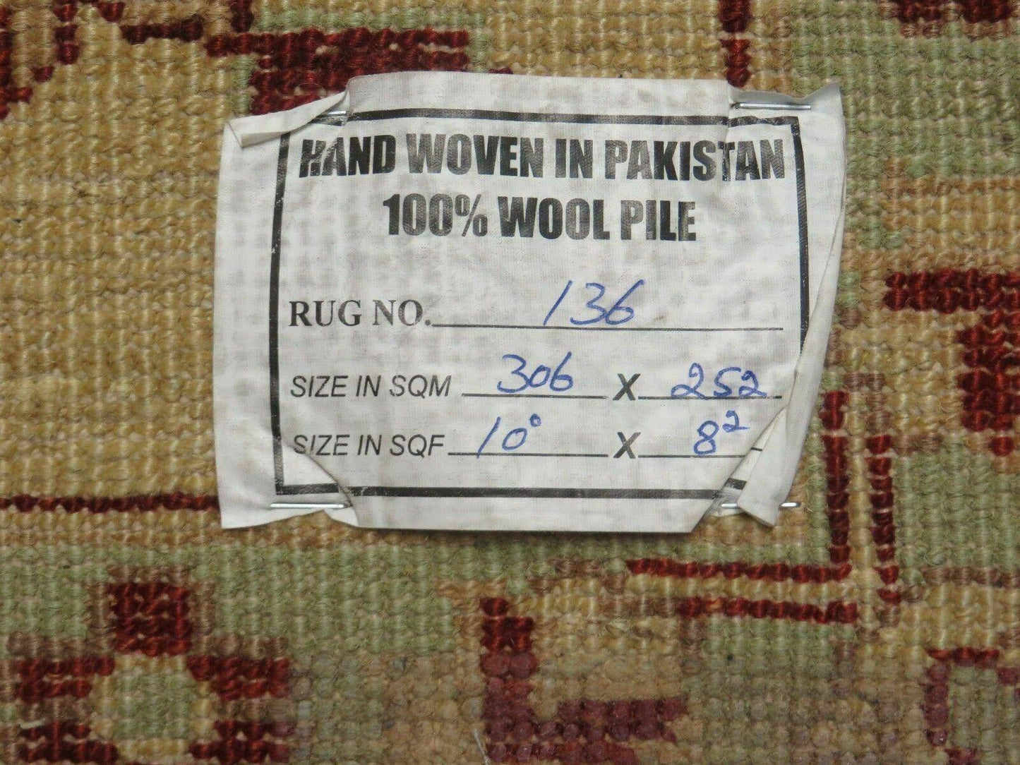 Vintage Handmade Peshawar Agra Chobi Rug 8x10 Handknotted Wool