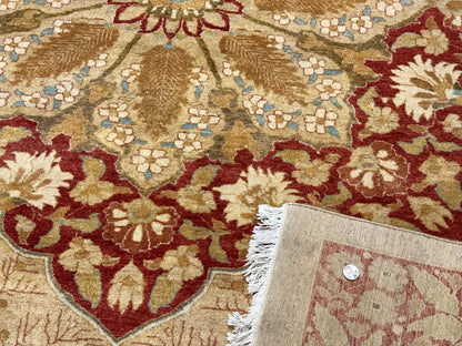 Persian Rug Palace Size Pak 13x17 Hand Knotted Wool Haji Jalili Beige Rust