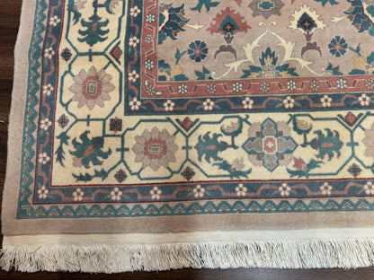 Palace Size Kerman Wool Rug 10x18 Hand Knotted Oversized Taupe Allover Pattern