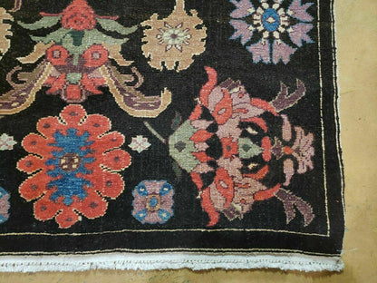 Antique Karabagh Caucasian Rug Handmade Wool Carpet Organic Dye 4 Ft 5 In By 16 Ft 1 In