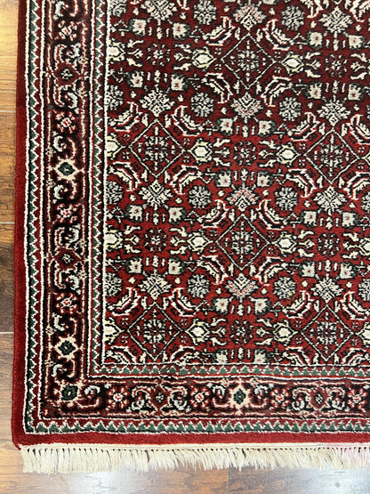 Indo Persian Runner Rug Two Point Seven By Eight Hand Knotted Wool Herati Pattern Oriental Hallway Rug
