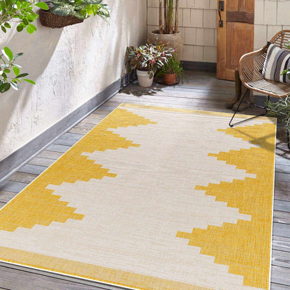 Yellow Outdoor Rug - Djugun Collection for Stylish Patios