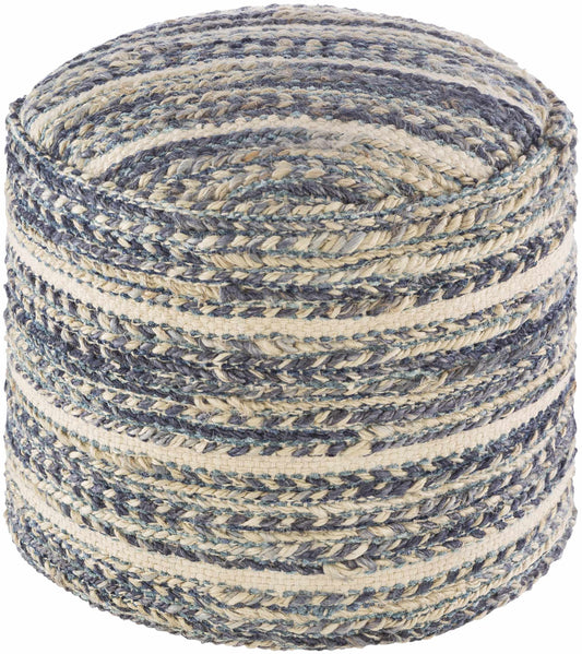 Jute Pouf Hand Woven Cylindrical Accent Seating For Living Rooms And Ottomans