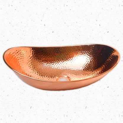 Handcrafted copper vessel sink