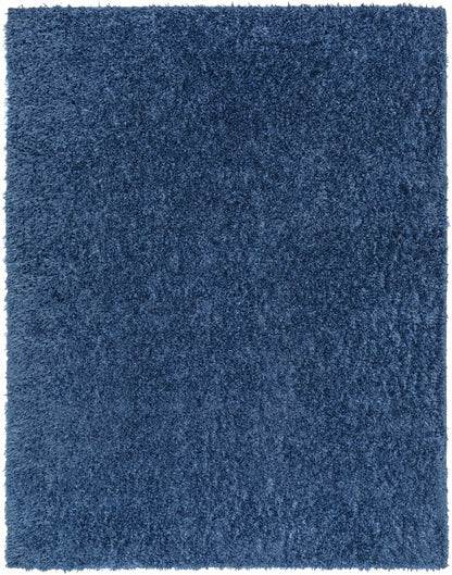 Washable Dark Blue Shag Rug - Faina Collection Cozy Home Decor