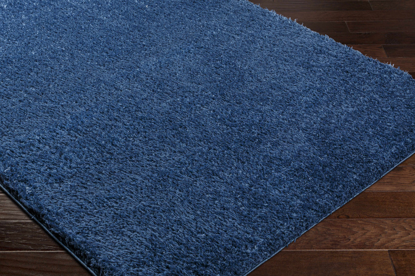 Washable Dark Blue Shag Rug - Faina Collection Cozy Home Decor
