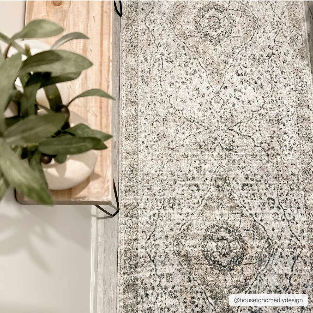 Washable Flat Pile Area Rug - Soft Durable Modern Design