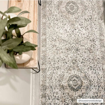 Washable Flat Pile Area Rug - Soft Durable Modern Design