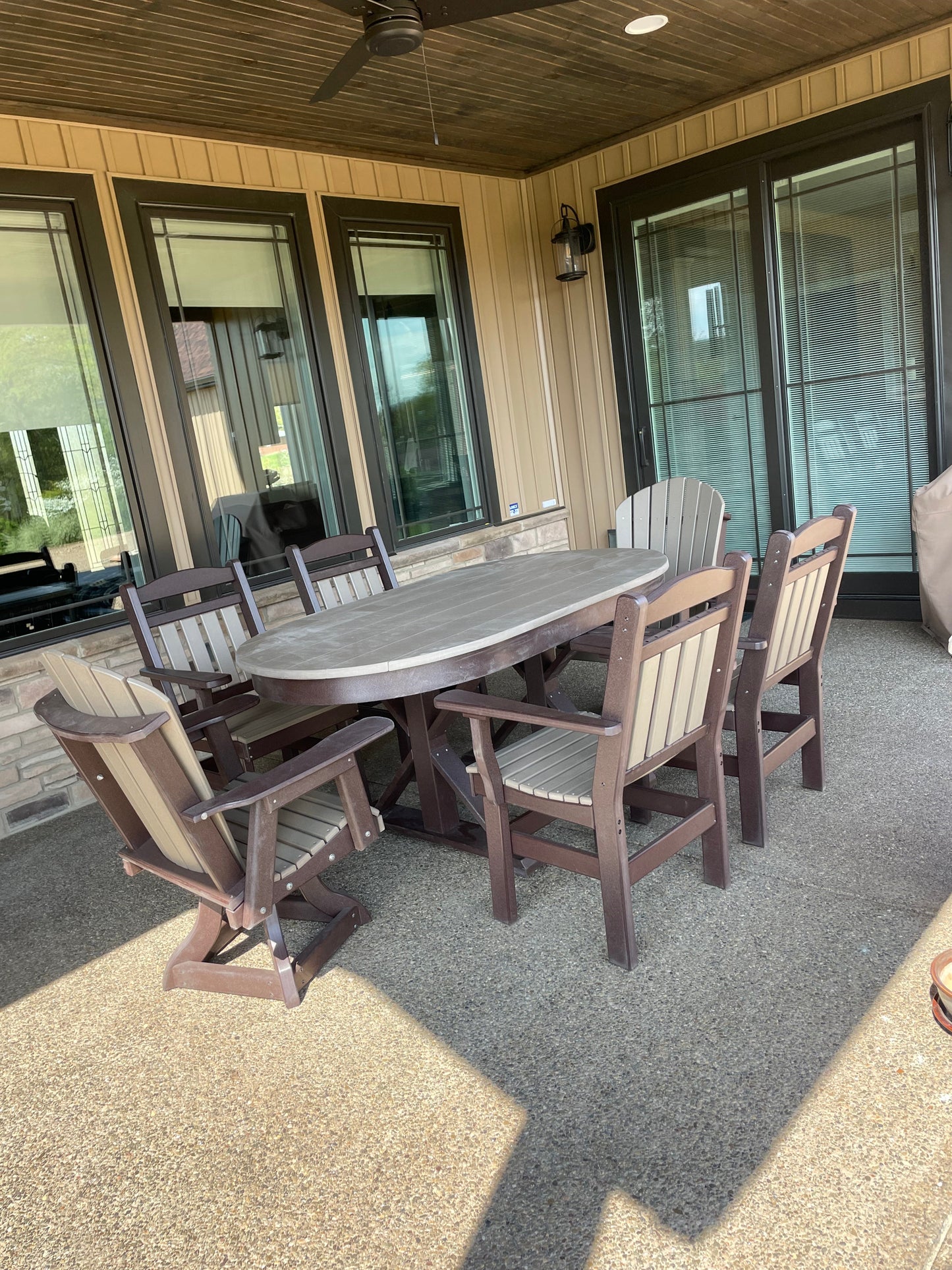 Outdoor Dining Chair Standard Canyon All Weather HDPE Lumber