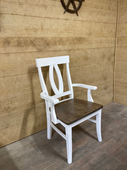 Verona Arm Chair Solid Wood Dining Chair With Arms For Tables