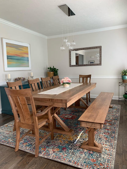 Trestle X Bench for Trestle X Table 15 Inch Wide 18 Inch High