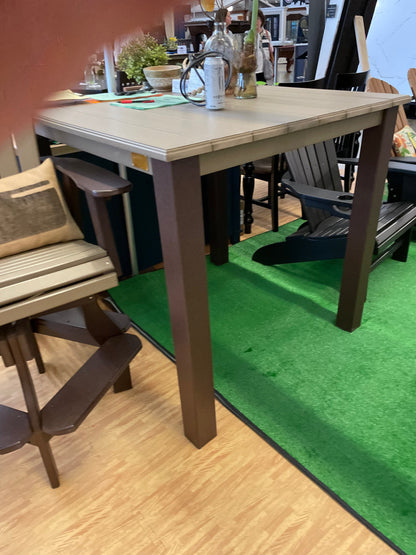 Post Leg Outdoor Counter Height Table For Durable Poly Outdoor Furniture Collection