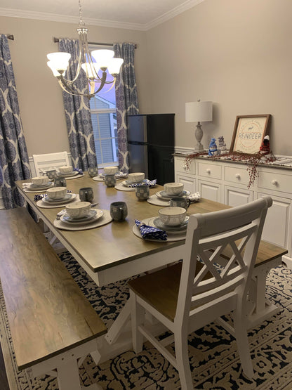 Double X Dining Chair Canyon Modern Sturdy Wood Chair With Painted Or Stained Finish