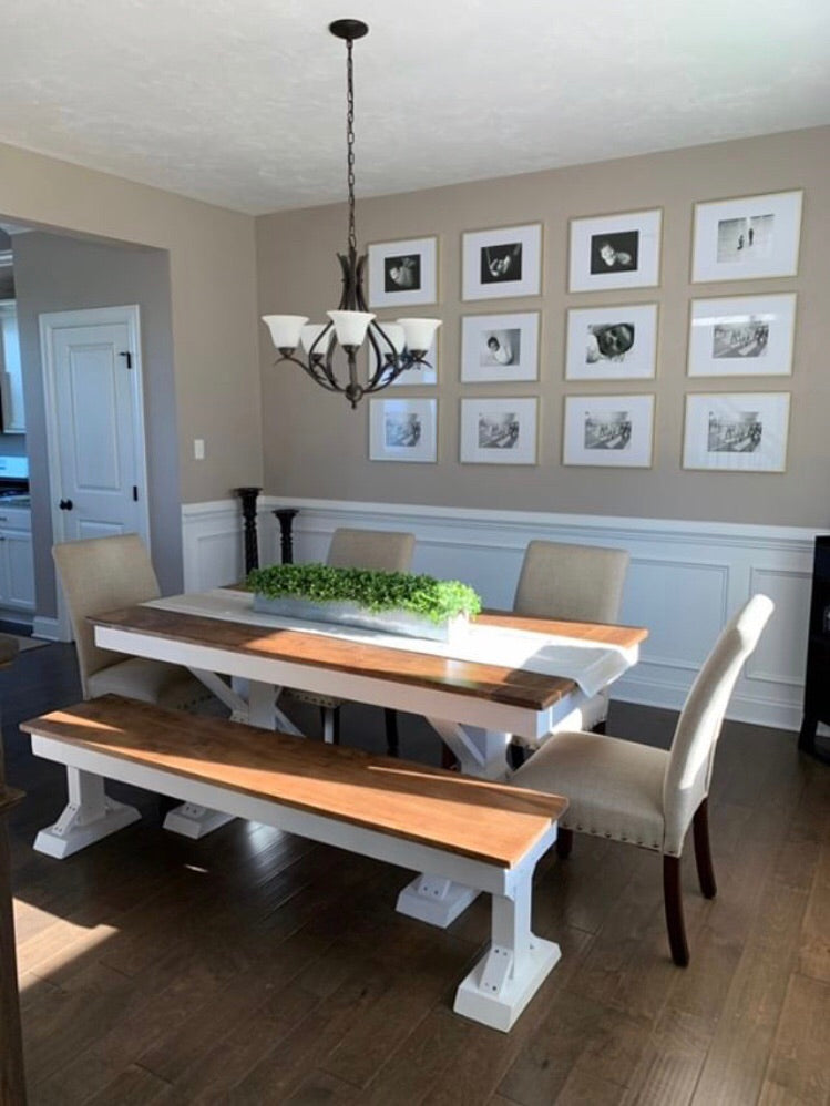 Trestle X Bench for Trestle X Table 15 Inch Wide 18 Inch High