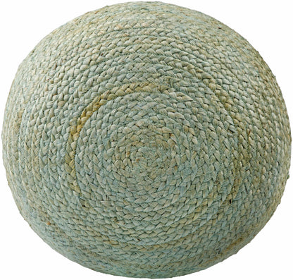 Knitted Aqua Jute Pouf Jenkinjones Cozy Living Room Decor