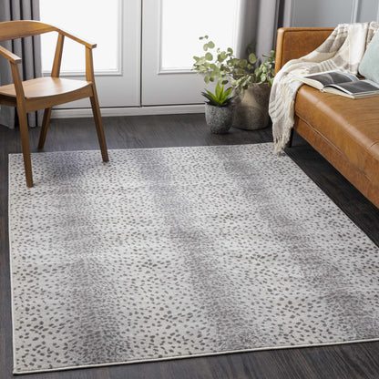 Gray Antelope Print Area Rug - Stylish Decorative Floor Covering