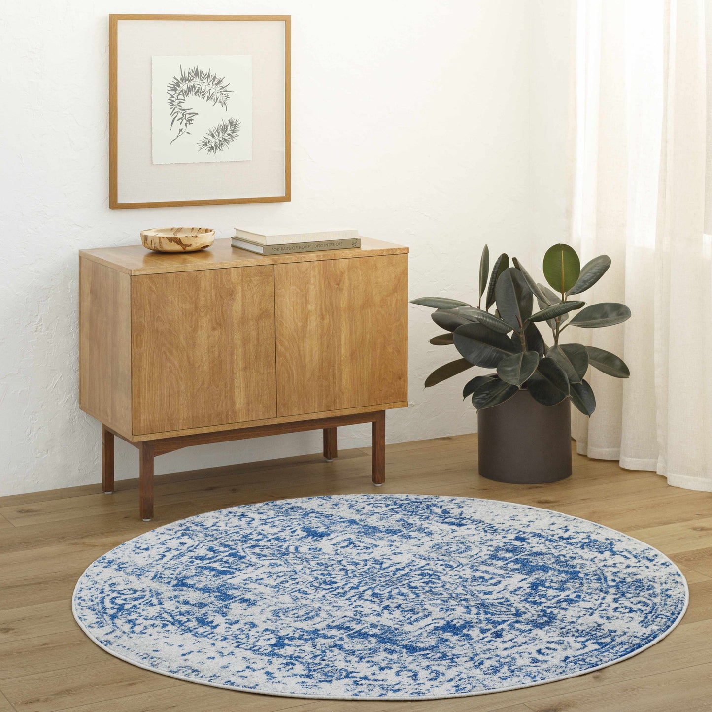 Navy Area Rug - Elegant Modern Home Décor Rug