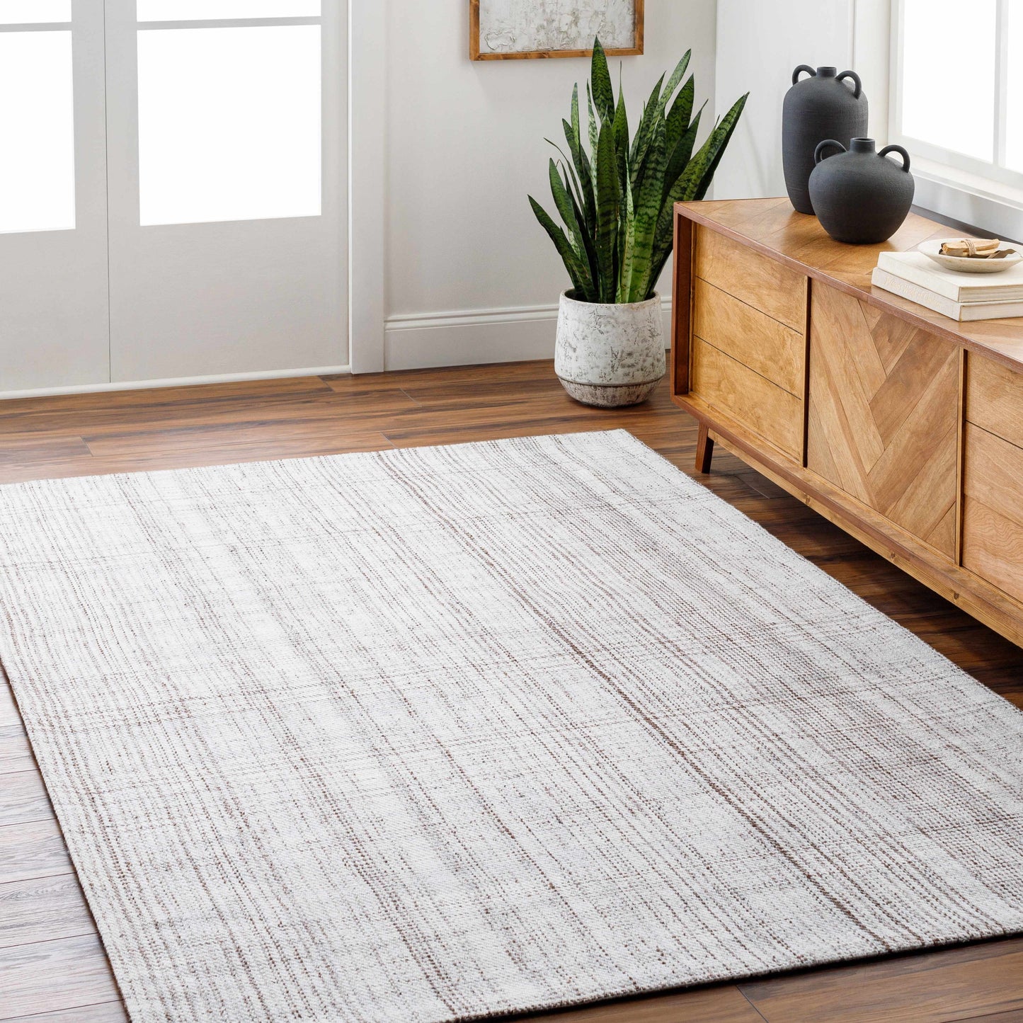 Bohemian Area Rug - Soft Textured Cozy Living Room Decor