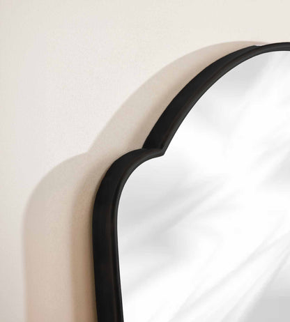 Decorative large silver mirror