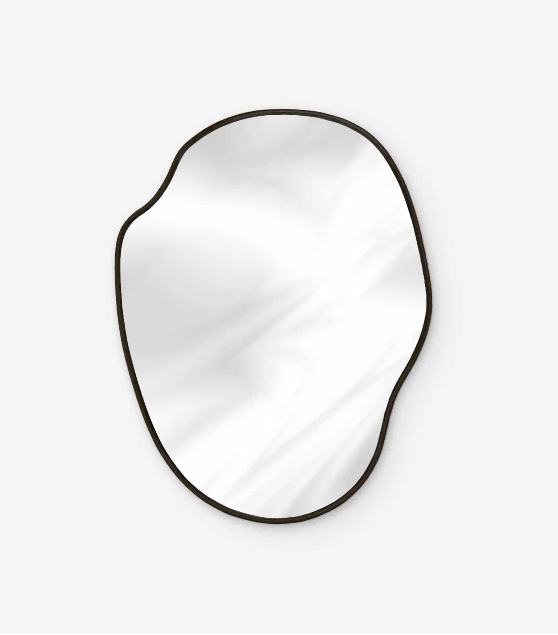 black frame mirror