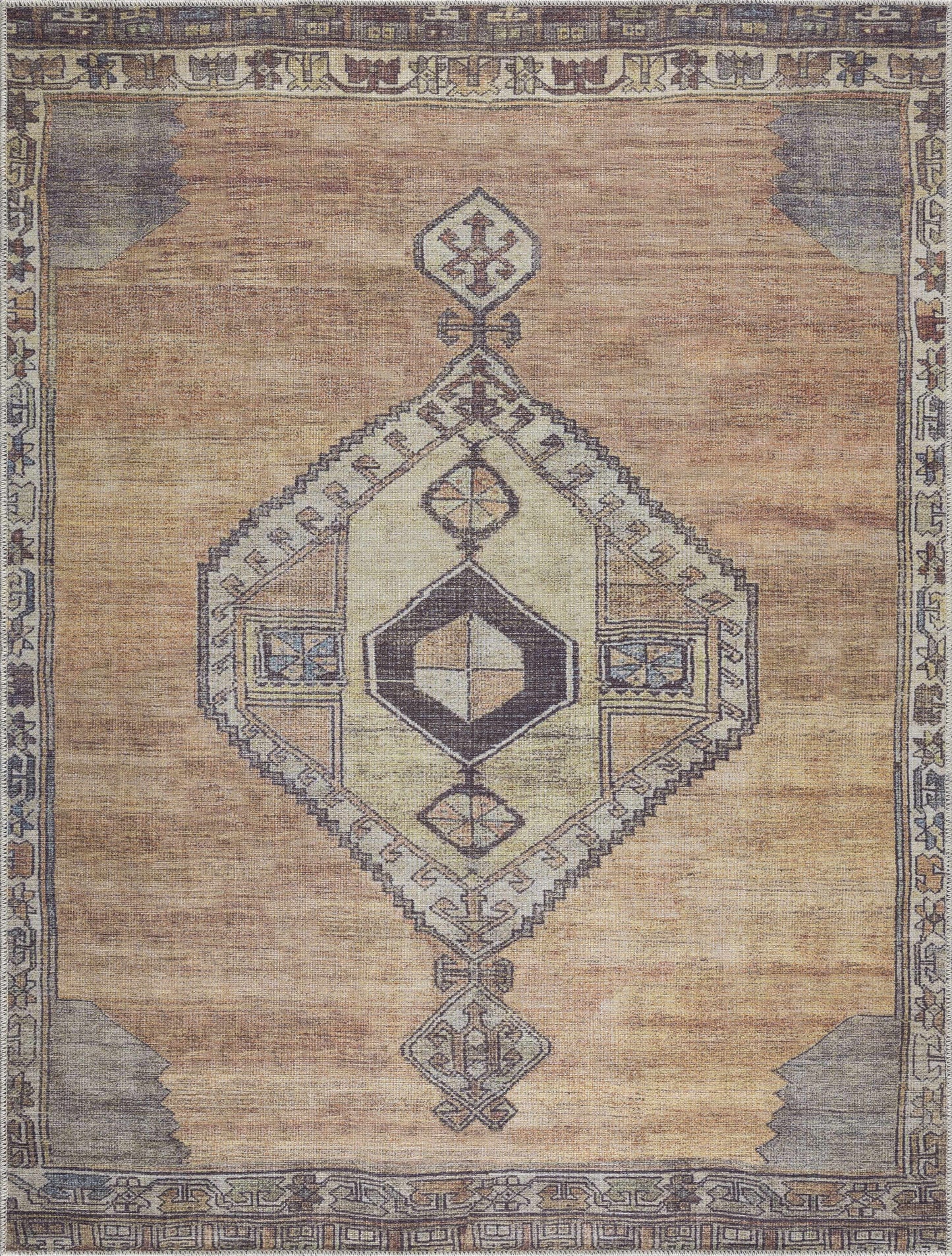 Medinah Washable Area Rug - Soft Durable Stylish Floor Covering