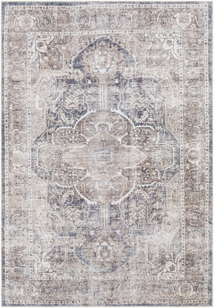 Washable Mignon Area Rug - Stylish Durable Easy Clean Rug