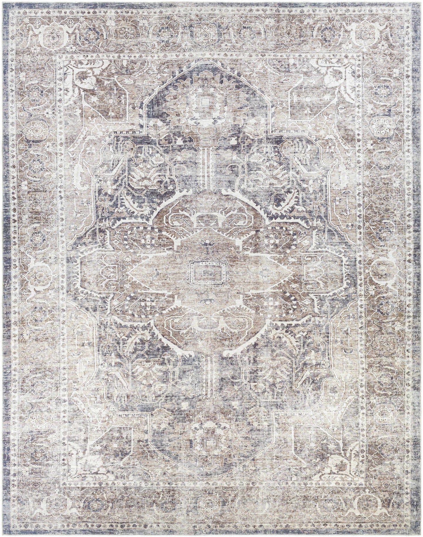 Washable Mignon Area Rug - Stylish Durable Easy Clean Rug