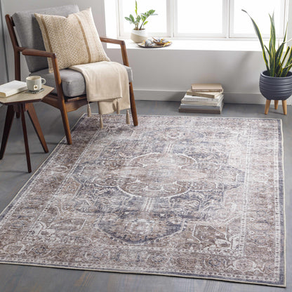 Washable Mignon Area Rug - Stylish Durable Easy Clean Rug