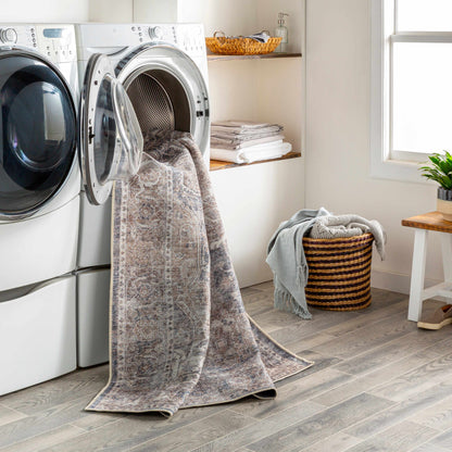 Washable Mignon Area Rug - Stylish Durable Easy Clean Rug