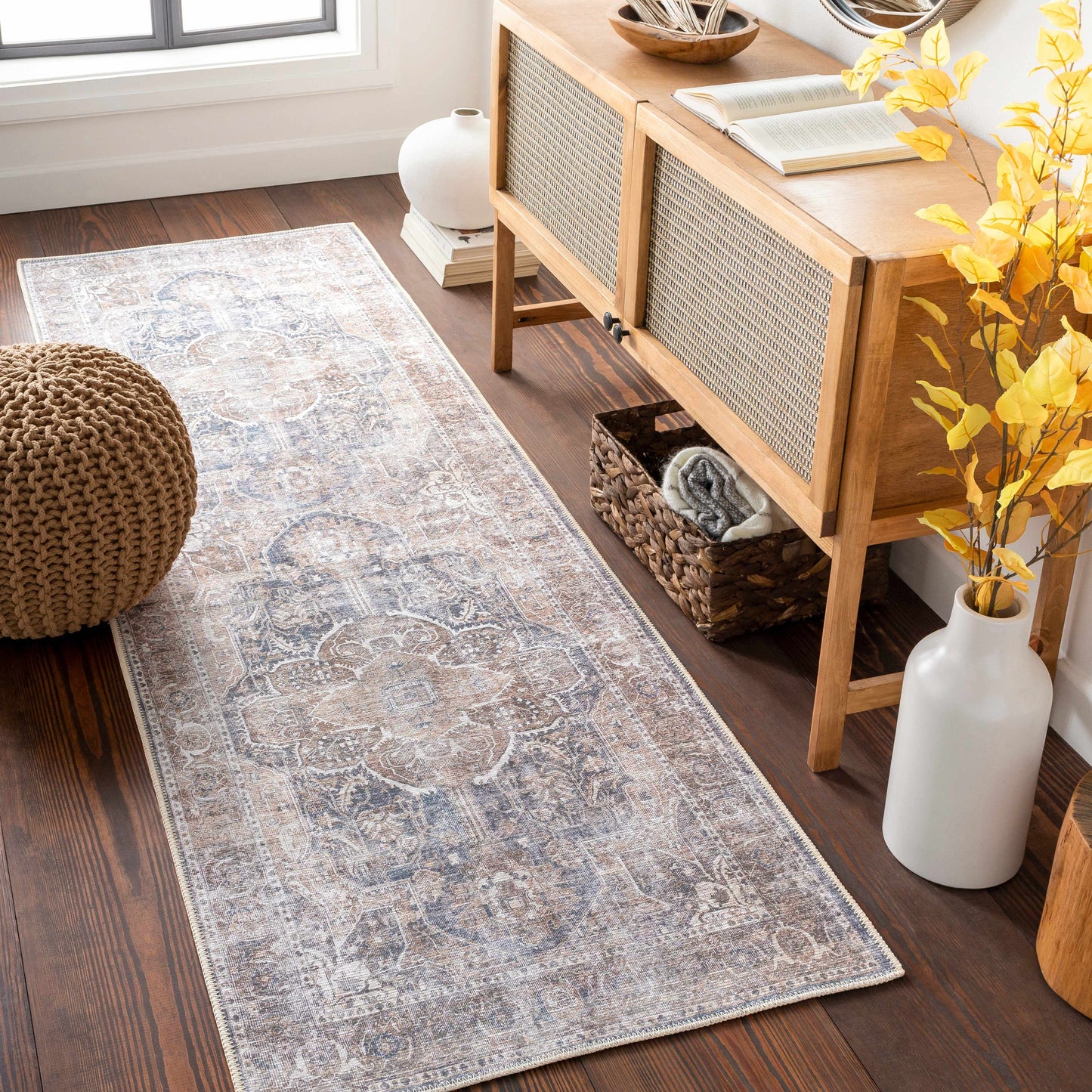 Washable Mignon Area Rug - Stylish Durable Easy Clean Rug