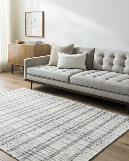Modern Geometric Area Rug - Stylish Living Room  Bedroom Decor