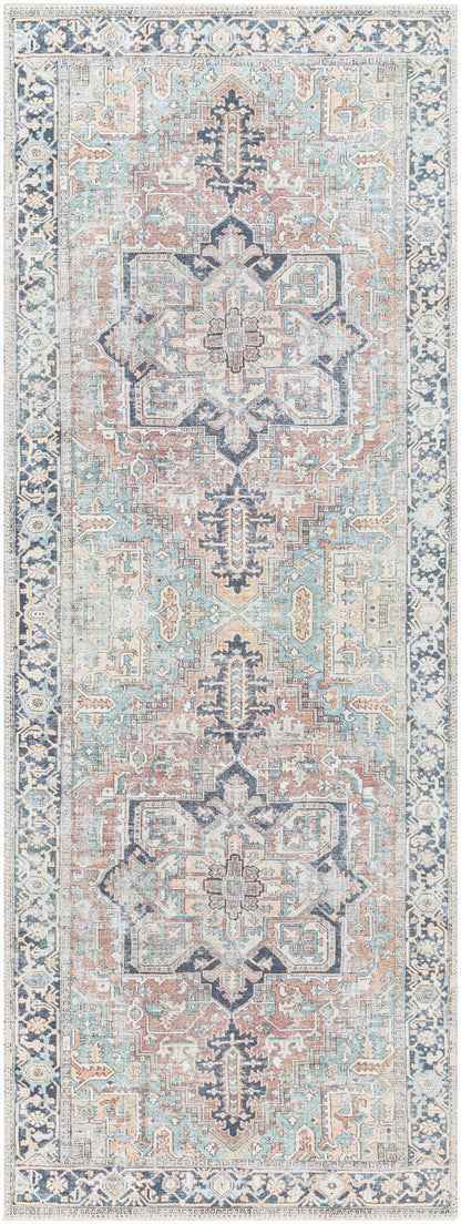 Washable Green Tumble Dry Rug - Soft and Durable