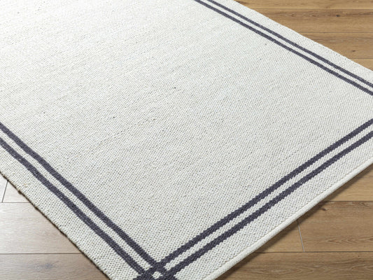 Nimue Wool Area Rug - Elegant Border Design for Cozy Interiors
