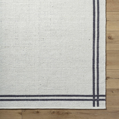 Nimue Wool Area Rug - Elegant Border Design for Cozy Interiors
