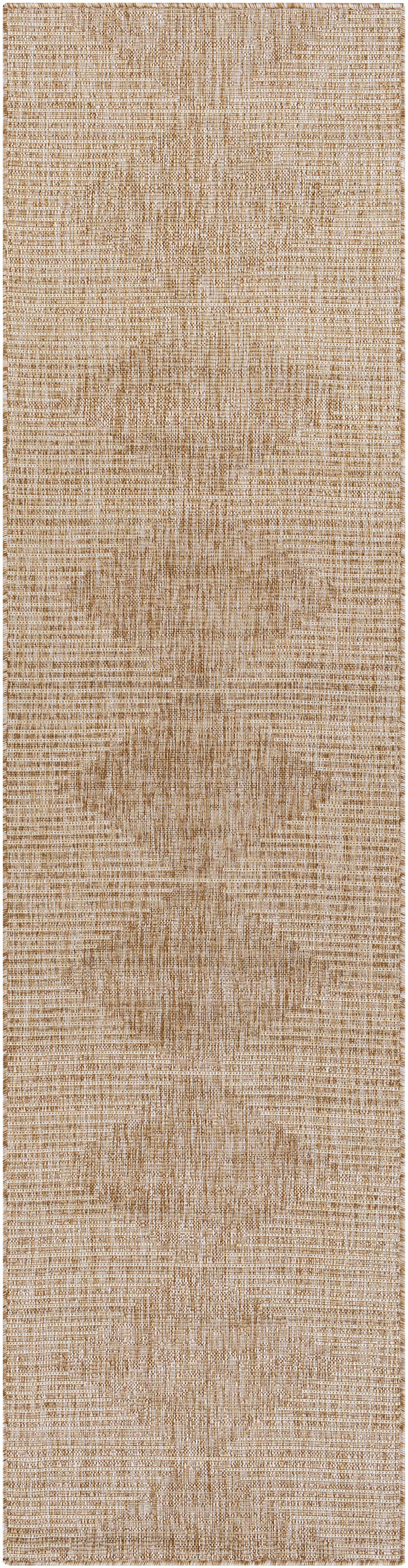 Dark Beige Outdoor Area Rug - Patio  Deck Mat