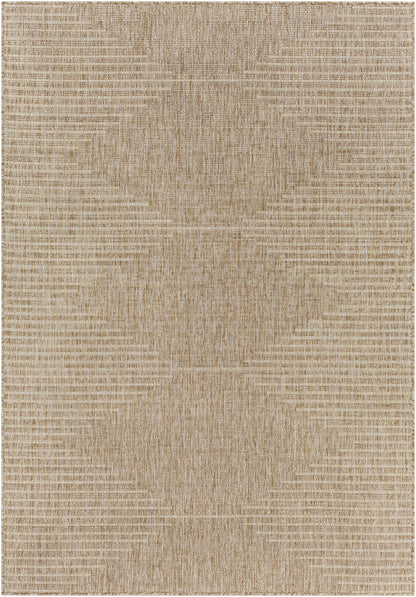 Dark Beige Outdoor Area Rug - Patio  Deck Mat