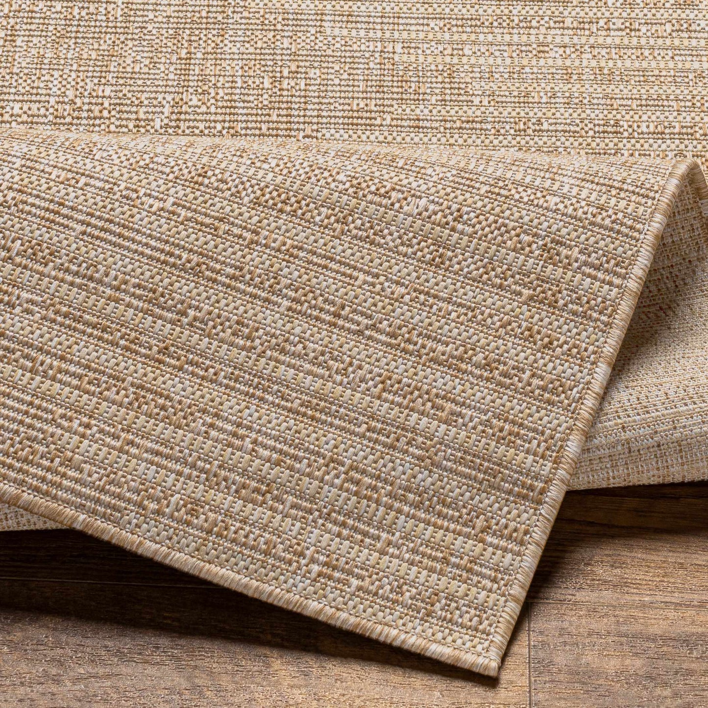 Dark Beige Outdoor Area Rug - Patio  Deck Mat