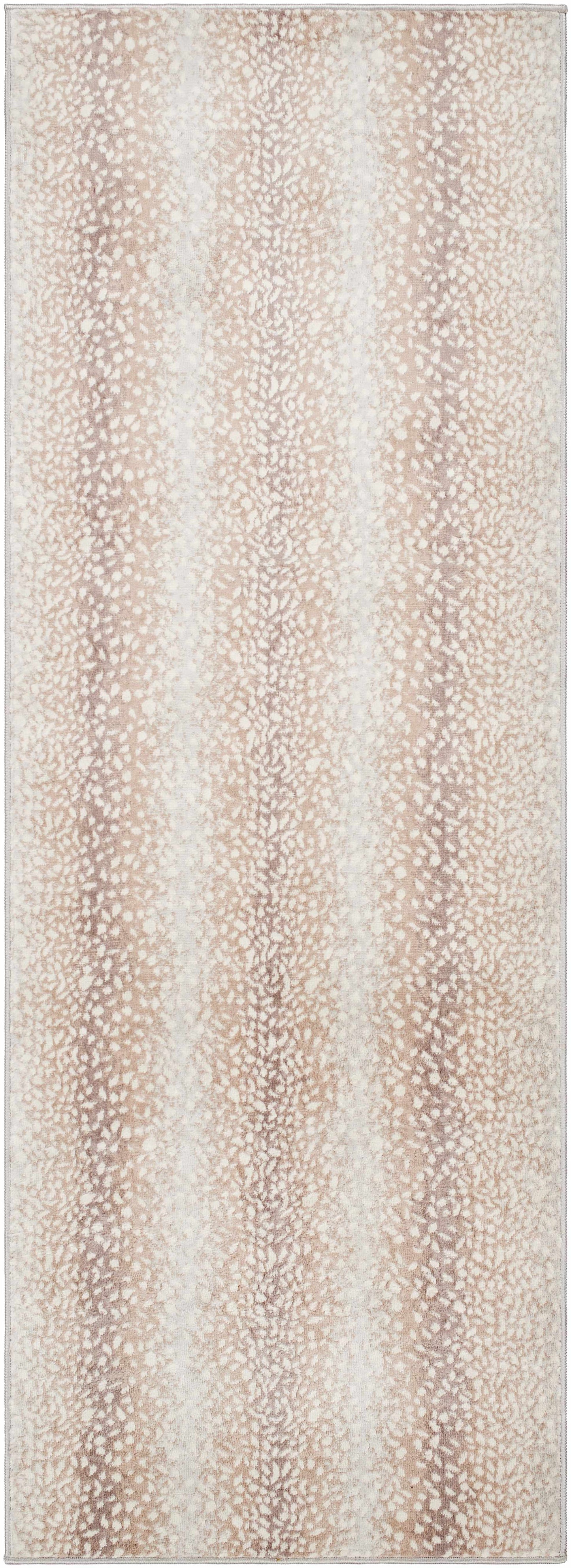 Tan Leopard Print Area Rug - Stylish Home Decor Accent