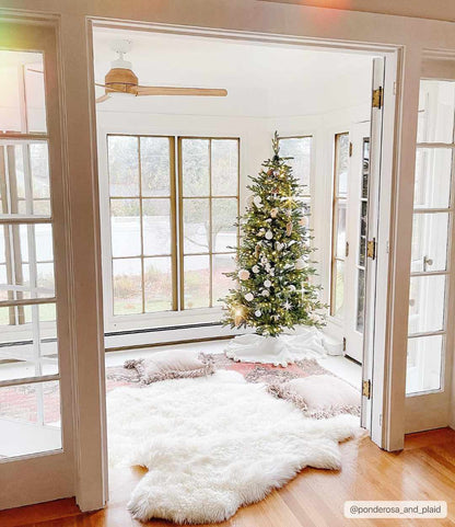 Soft White Sheepskin Rug - Premium Cozy Home Décor