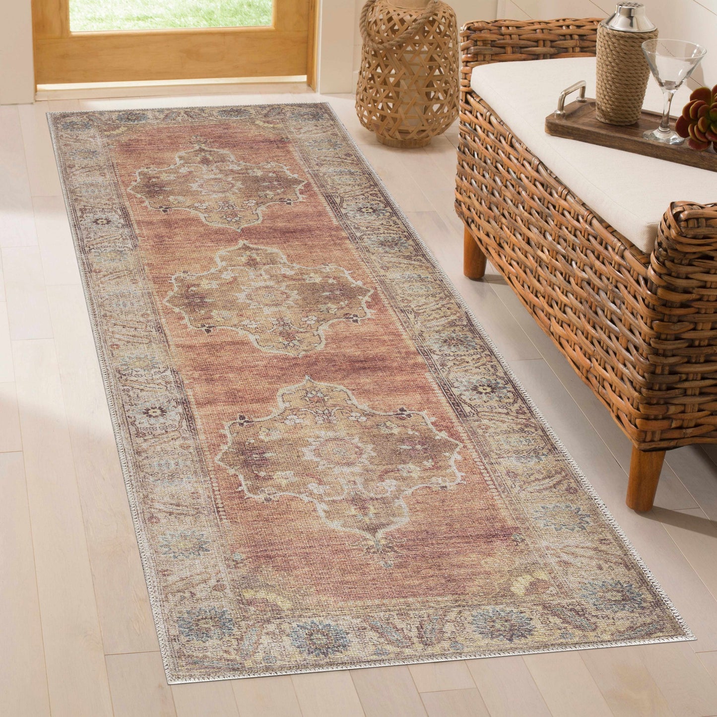 Powhatan Washable Area Rug - Soft Durable Stylish Home Décor